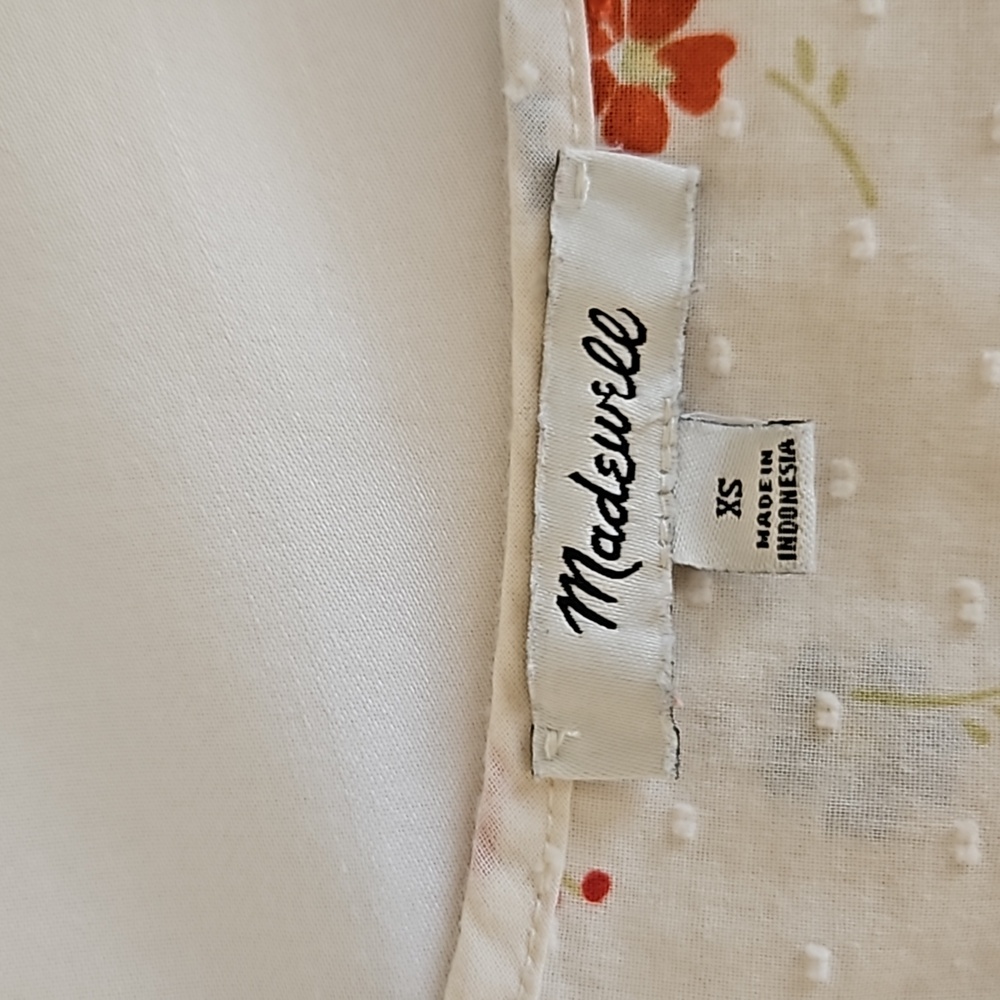 Madewell Prose Shirt in Dotted Floral Heyday Size XS - Picture 4 of 9